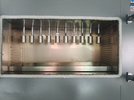 10 estaciones de trabajo se inclinan estufa de la circulación del aire caliente de la máquina de la prueba de la retención de la calefacción