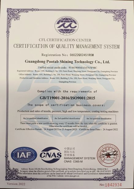China Perfect International Instruments Co., Ltd certificaciones