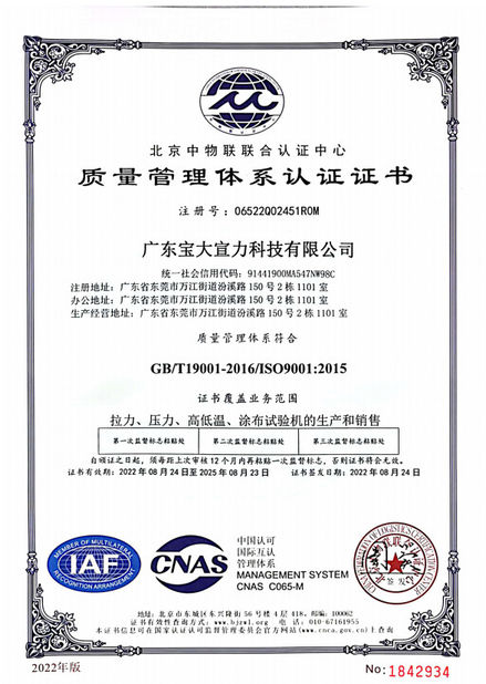 China Perfect International Instruments Co., Ltd certificaciones
