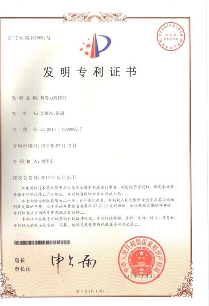 China Perfect International Instruments Co., Ltd certificaciones